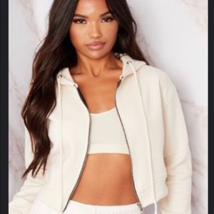 Cropped Zip up hoodie